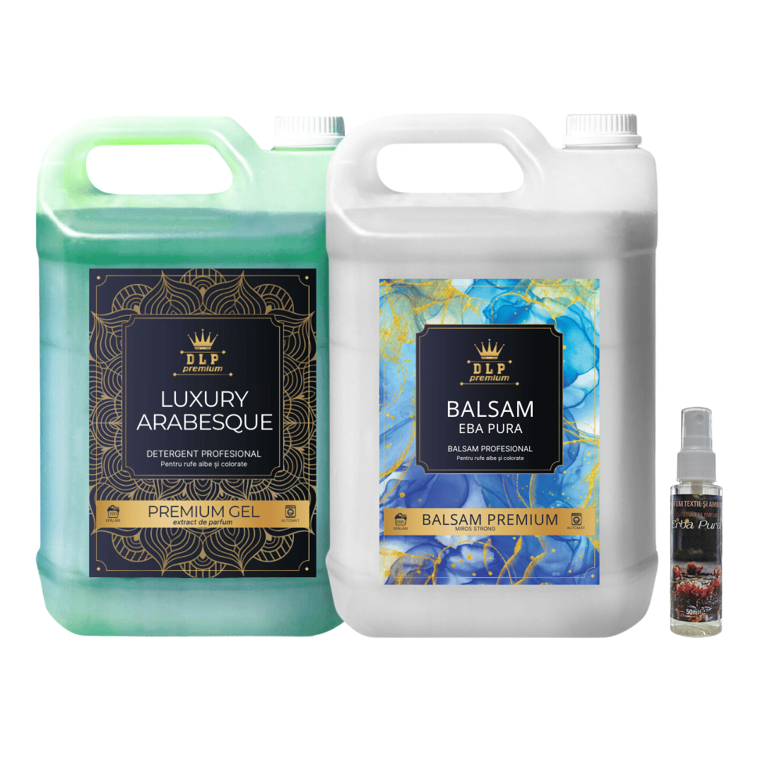 Pachetul cu 1x Detergent Luxury Arabesque + 1x Balsam Eba Pura