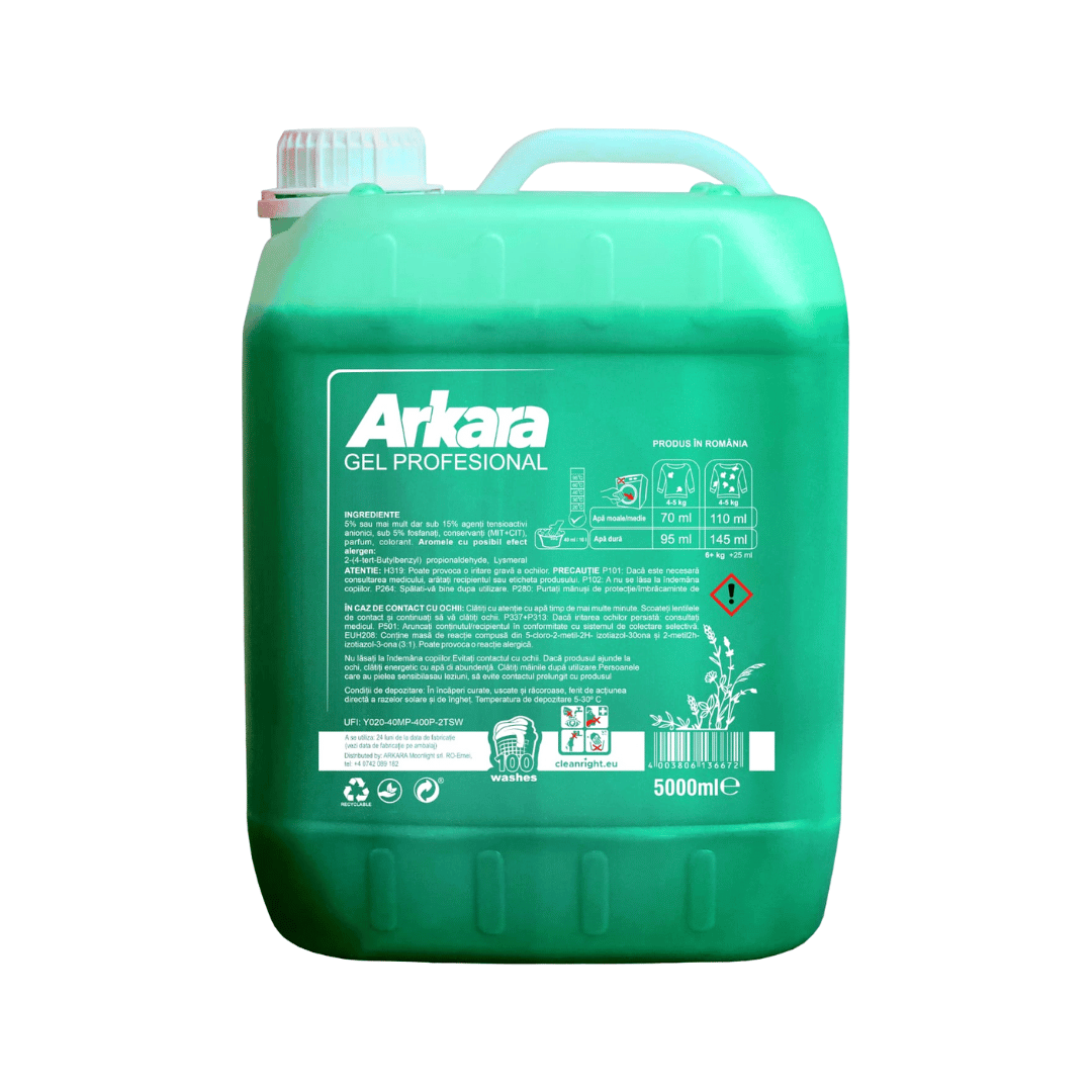 Detergent Arkara Gel Profesional Verde 5L