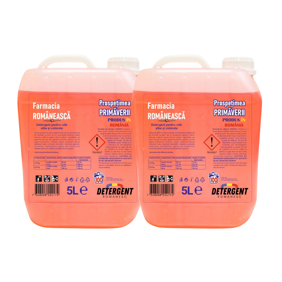 Pachetul cu 2x Detergent Prospetimea Primaverii 5L