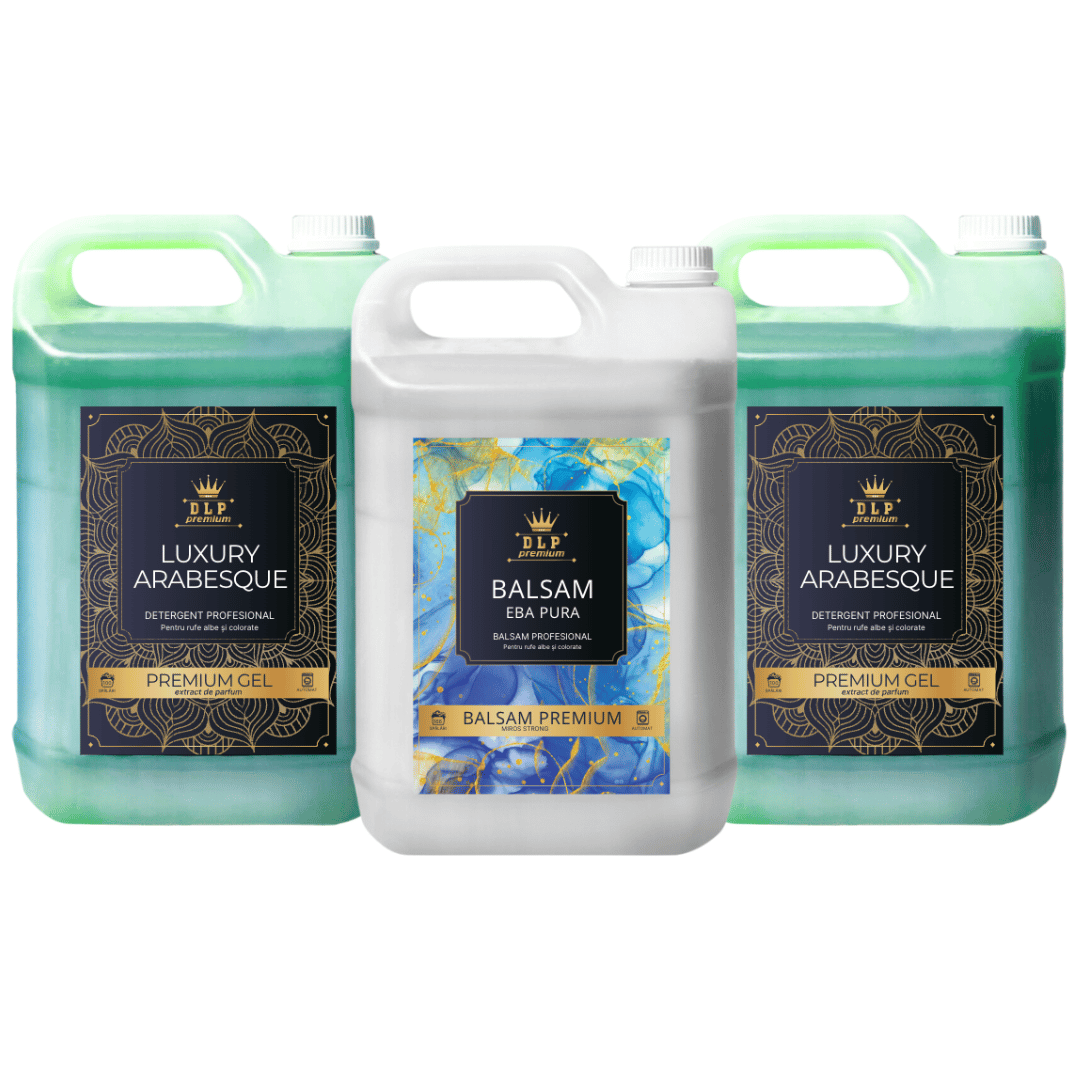 Pachetul cu 2x Detergent Luxury Arabesque + 1x Balsam Eba Pura