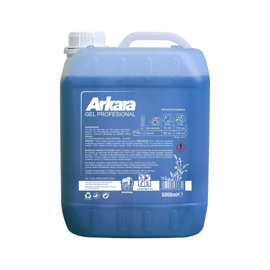 Detergent Arkara Gel Profesional Albastru 5L